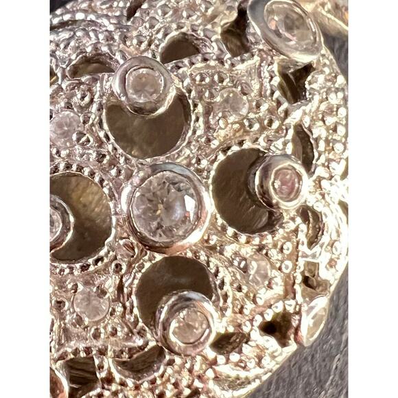 Vintage sterling silver poison locket Maltese cross pendant - Picture 8 of 9